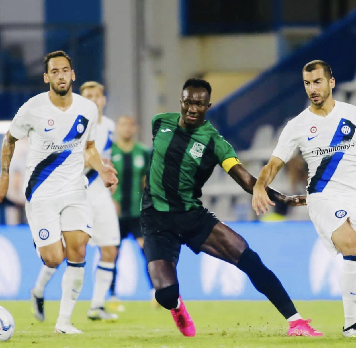 Ghana’s Raphael Dwamena scores for Egnatia in friendly defeat to Inter Milan