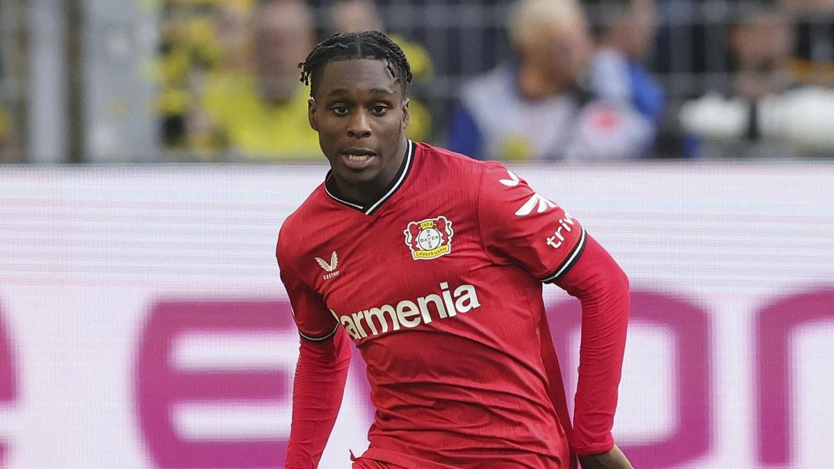 Jeremie Frimpong scores in Bayer Leverkusen's thrashing of Teutonia Ottensen