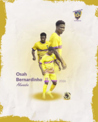 Medeama SC secures permanent signing of Osah Bernardinho Tetteh