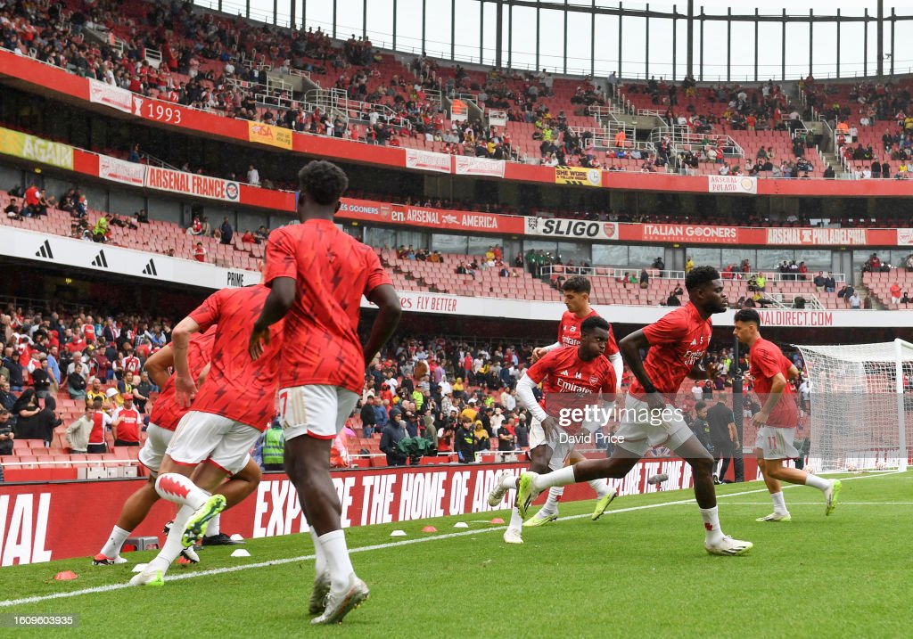 Thomas Partey deployed at right back in Arsenal's first game of the season