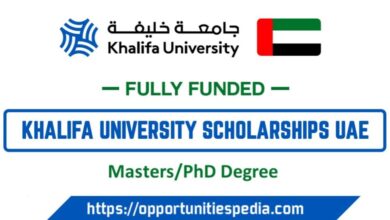 Khalifa University Scholarships 2024-25 In UAE (Fully Funded)