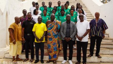 Black Princesses extend courtesy to Oguaaman Traditional Council ahead of 13th African Games