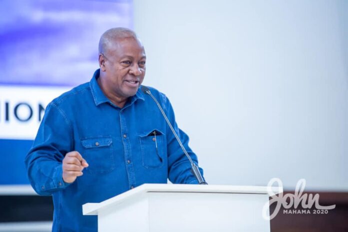 Social media users divided over Mahama's 'free first year' promise for tertiary students