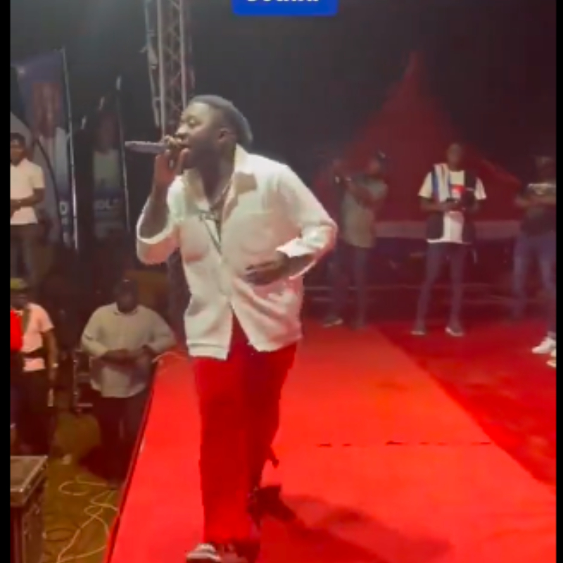 Video: Amerado Performance At The NPP Campaign Launch At Abuakwa South Was Awesome