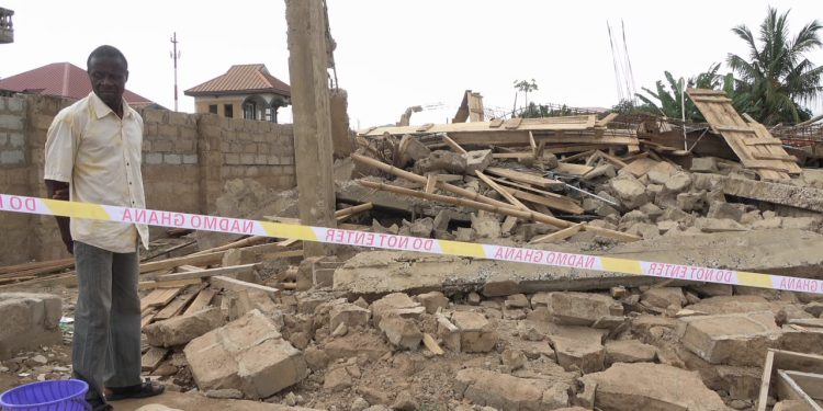 Three construction workers die in building collapse at Kasoa