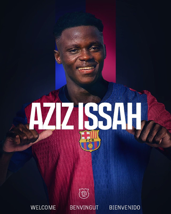 Barcelona sign Ghanaian player Abdul Aziz Issah from Dreams FC on loan