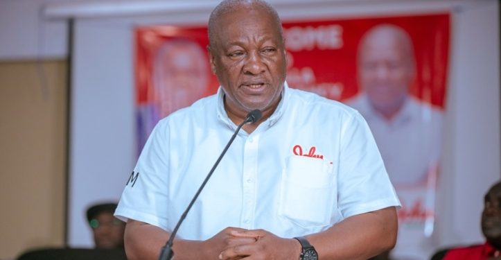 Mahama urges Yamfo residents to 'vote wisely' in upcoming elections